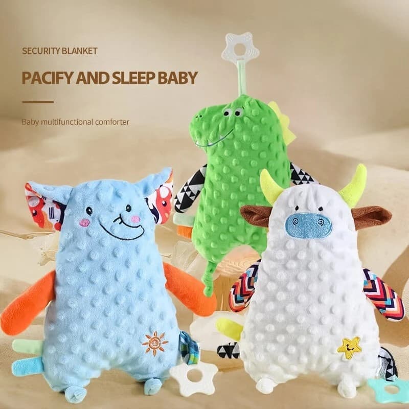 Bebê Conforto Brinquedos Animais Bonecas Dos Desenhos Animados Urso De Pelúcia Coelhos Placate Para Newbron Toalha Macia