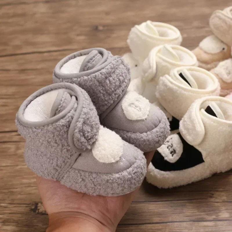 Quente Infantil Criança Berço Botas De Neve Macio Confortável Meninas Meninos Meias Antiderrapantes Sapatos Chinelo