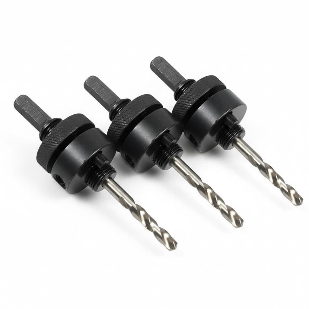 Kit 3 Suporte Para Serra Copo Universal 32 a 210mm Encaixe Hex 1/4 Compatível Starrett Makita Vonder