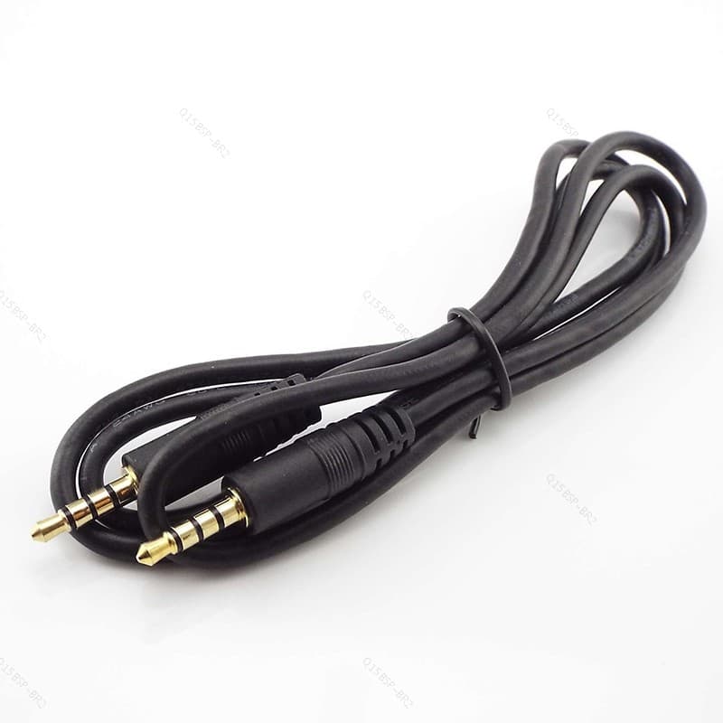3.5mm Macho Para Cabo 4 Pólos De Extensão Estéreo AUX Microfone Fone De Ouvido Adaptador De Áudio Smartphones Tablet BR1