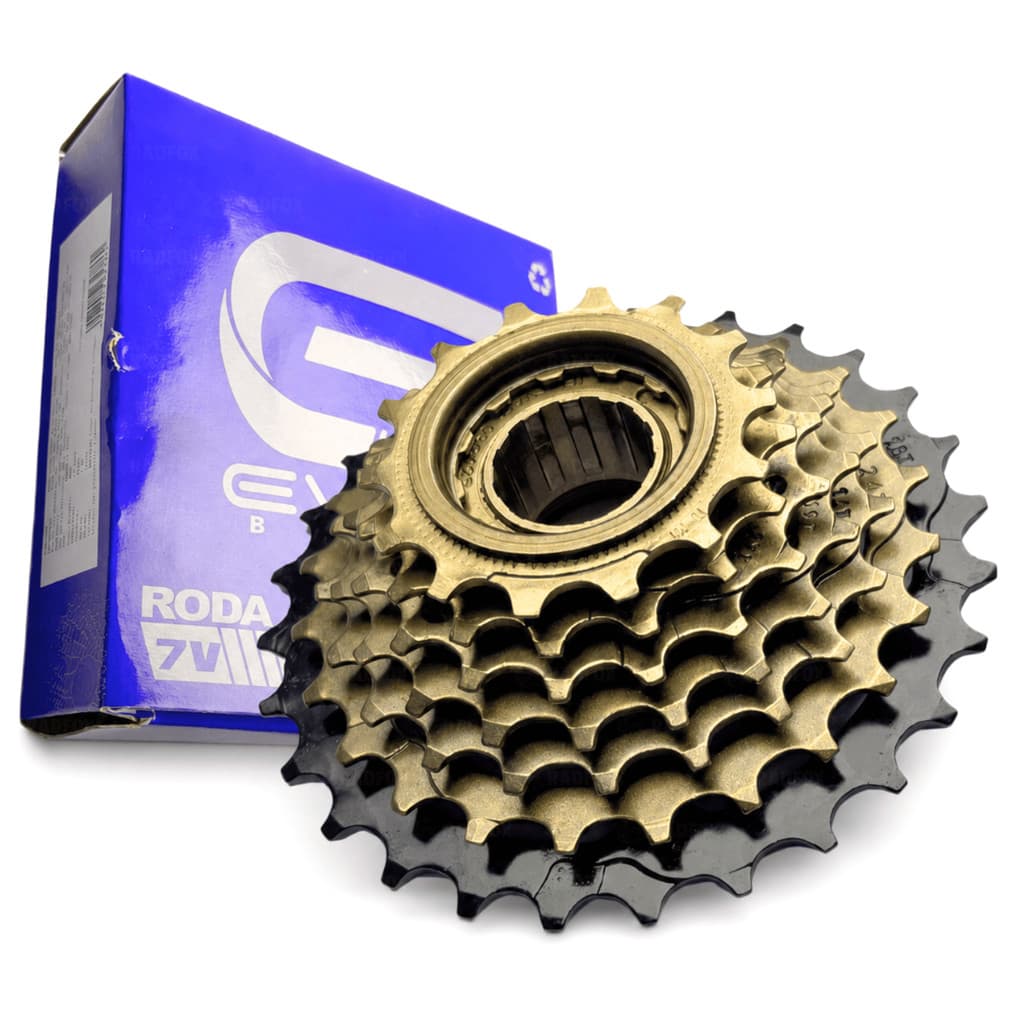 Catraca Roda Livre 21 Marcha Bicicleta 29/26 7 Velocidade Marrom 14 28