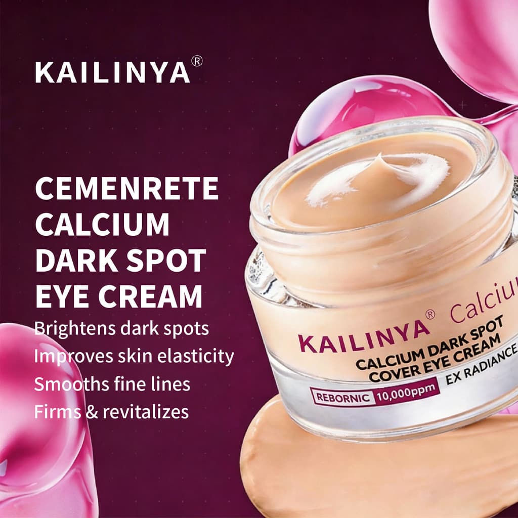 Creme para os Olhos Kailinya com Colágeno e Cálcio, Calmante, Hidratante e Umectante