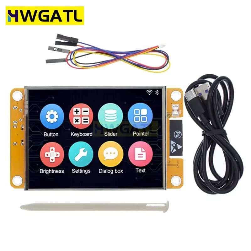 Placa de Desenvolvimento ESP32 LVGL WIFI&Bluetooth com Módulo LCD TFT de 2,8 polegadas 240*320, Tela Inteligente com Toq