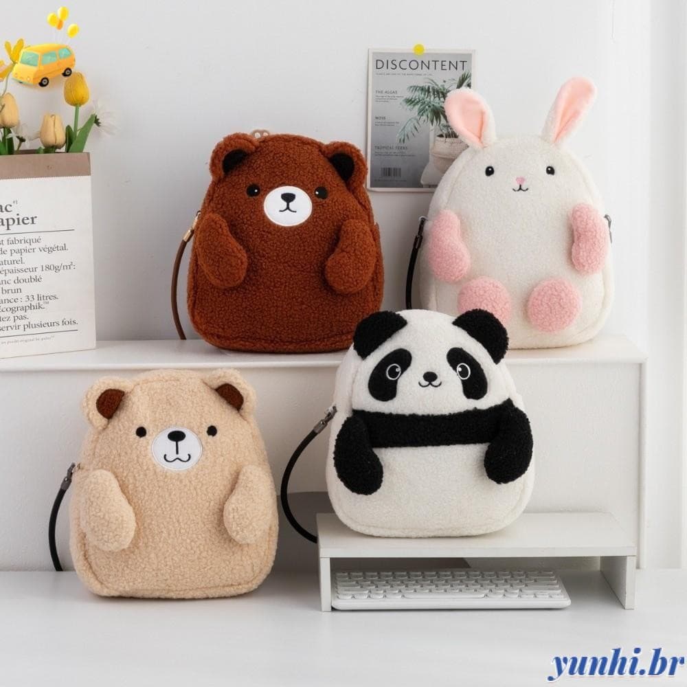Bolsa De Ombro YUNHI , Pelúcia De Lazer De Grande Capacidade Axilas Portátil Fofa E Versátil Moderna Para Mulheres