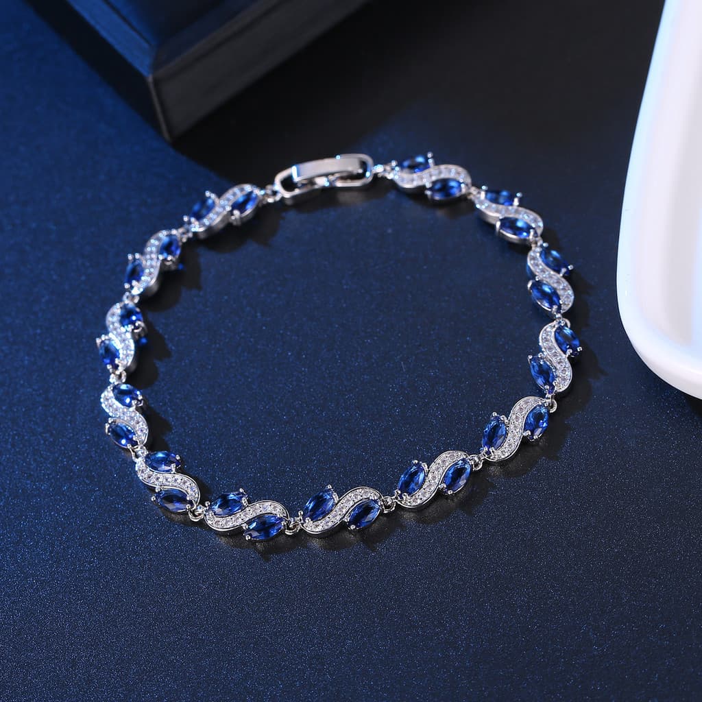 Moda Flash diamante novo estilo zircão temperamento All-Match pulseira simples elegante nobre pulseira luz corrente