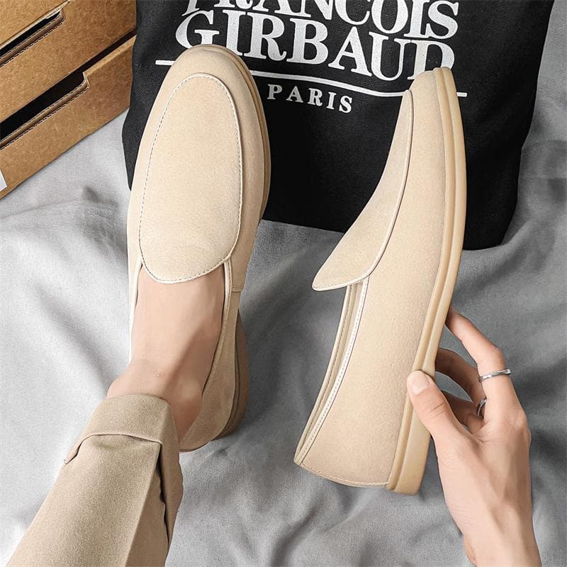 Moda verão novo estilo britânico masculino deslizamento-On preguiçoso capa pé plana All-Match ervilhas sapatos casuais s