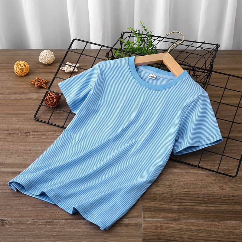 GILE meninos camiseta de manga curta roupas de outono algodão puro meia manga médio grande crianças soltas topos criança