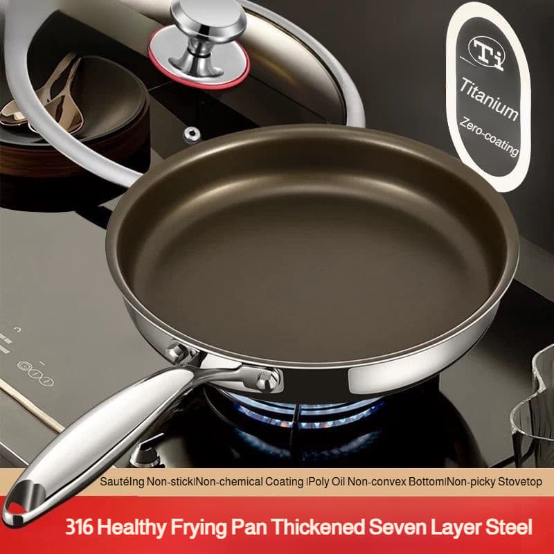 [Leve e Durável] Household titanium frying pan special steak frying pan Frigideira/Antiaderente/Frigideira para Cozinha