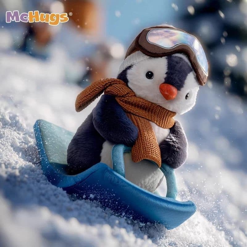 Dongfang Fuxiang Trading Co., Ltd. McHugs trenó pinguim boneca de gelo brinquedo de pelúcia dormir abraço boneca decoraç