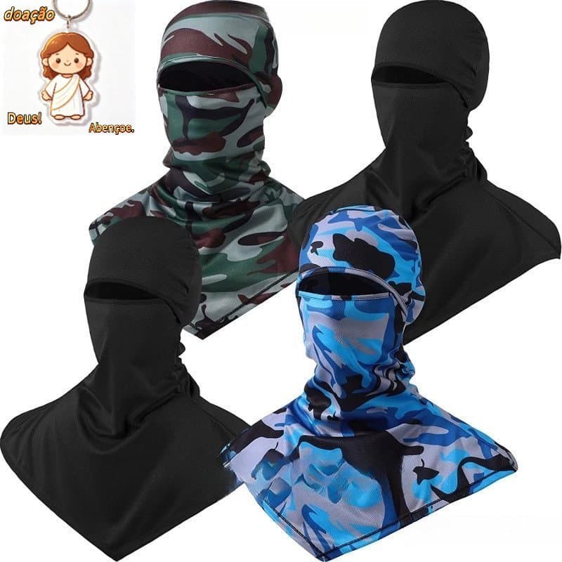 Máscara Balaclava Respirável Unissex LUC, com Proteção UV e para Ciclismo de Longa Distância/Motocicleta/Snowboard