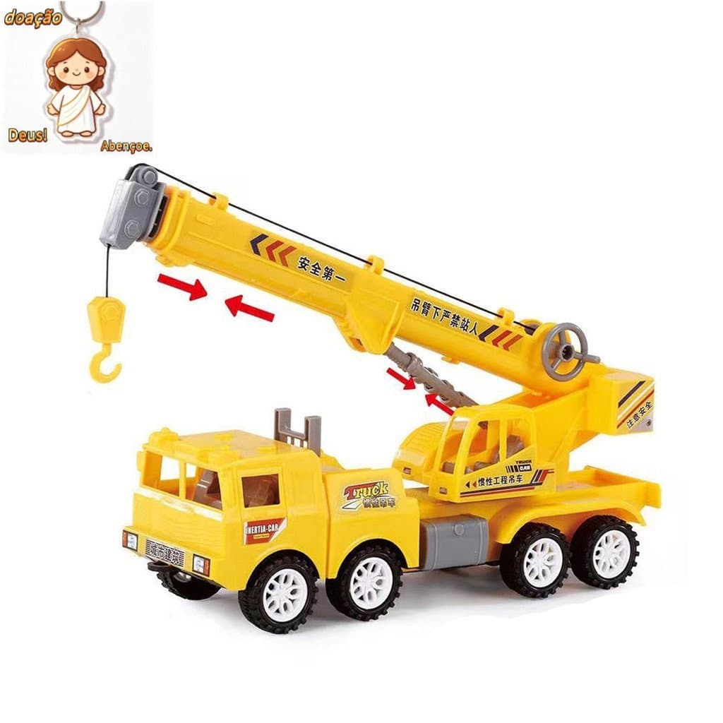 Modelo de brinquedo de carro de guindaste grande, brinquedo de projeção de menino, melhor presente de 50o aniversário