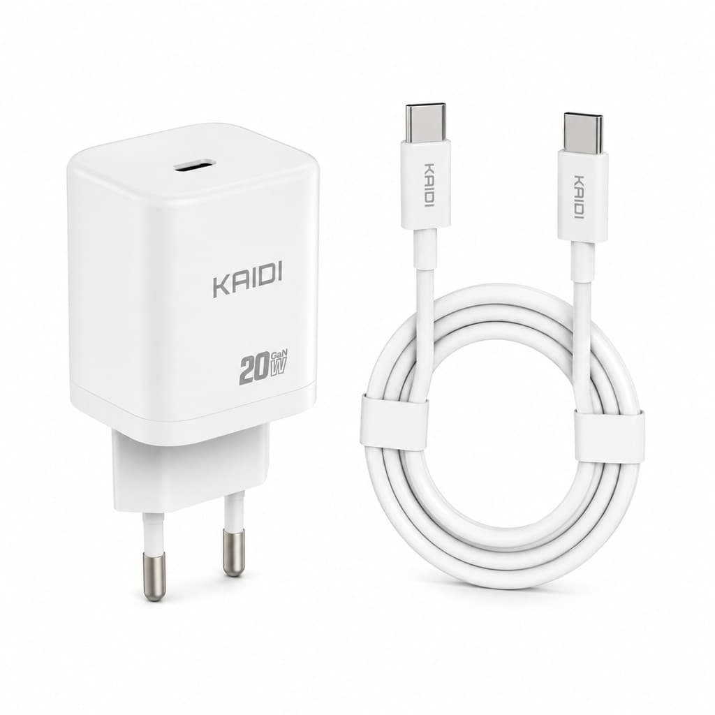 Carregador Kaidi 20w Carregamento Rapido Kd-661cc