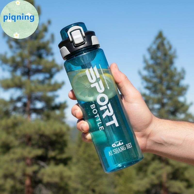Piqning Copo De Água Esportivo Verão Portátil 800ML Chaleira Com Tela Filtro Para Treino Acampamento Viagem Uso BR