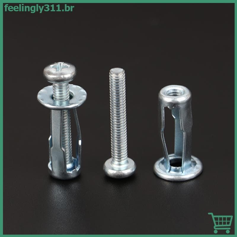 FEELI 10 Conjuntos M4/M5/M6 Jack Nuts Metal Parafuso Pétala Porcas Com Parafusos Para Parede Oca