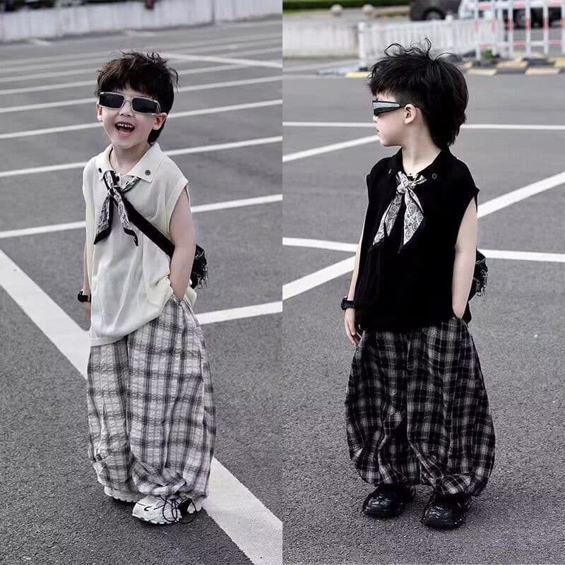 Crianças roupas infantis meninos roupas ternos e ternos 2026 novo estilo verão bonito na moda estilo fino calças Machete