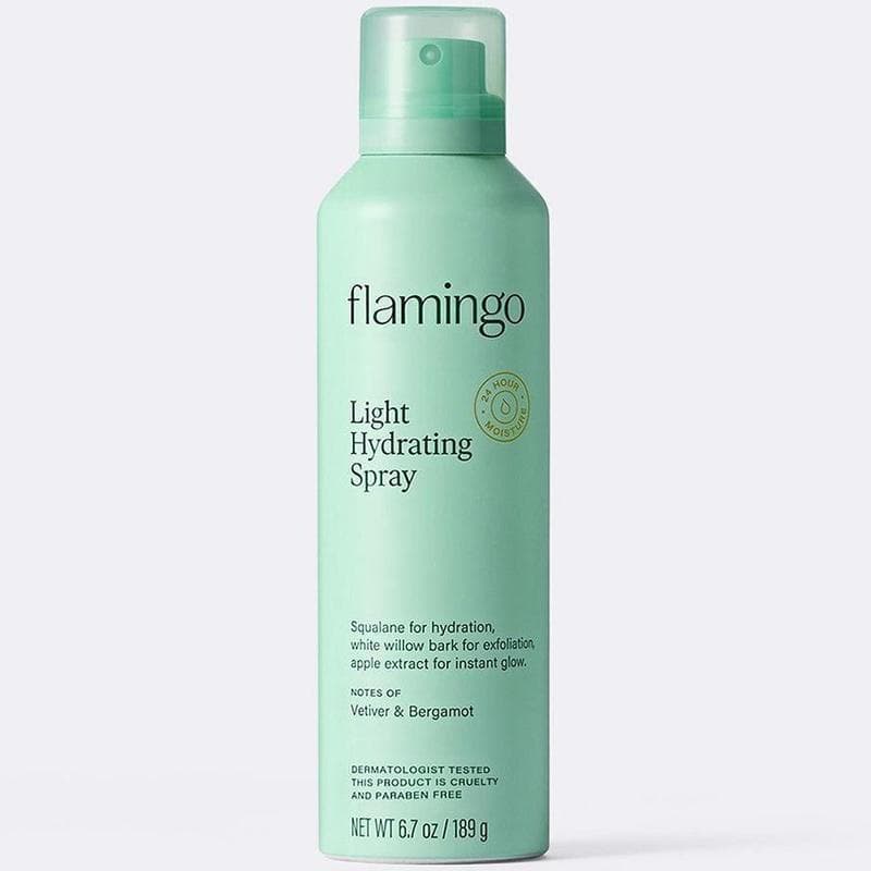 Spray Hidratante Leve Flamingo para Reparação e Hidratação da Pele - Proporciona Hidratação Confortável com Extrato de P