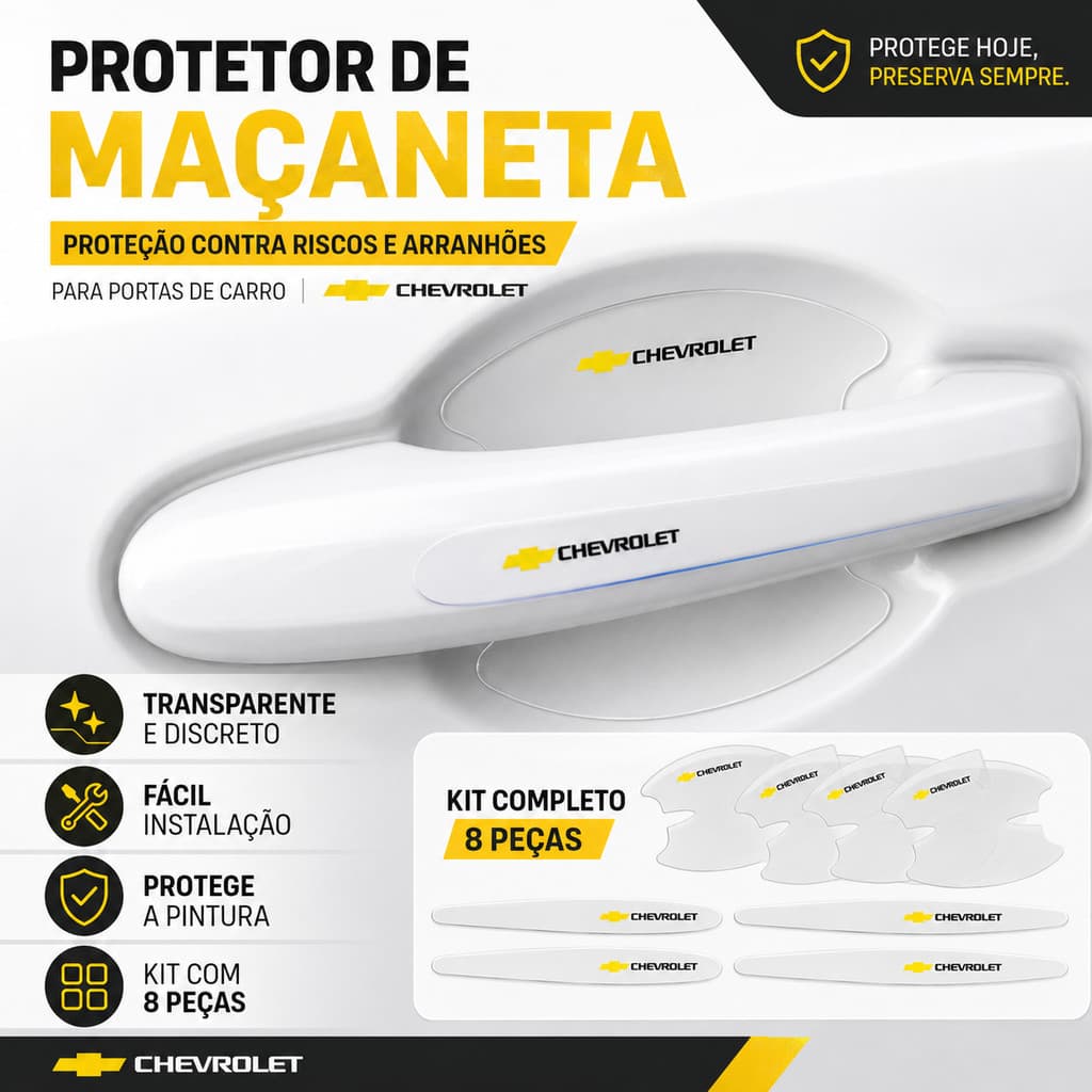 8 Pçs Maçaneta Da Porta Do Carro Tigela Protetor Adesivo Para Chevrolet Claro Anti Risco Decalque Caber Cruze Onix Prism