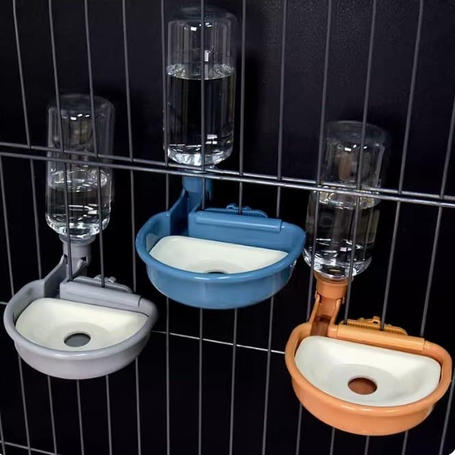 Cão água potável não molhada boca pendurado fonte potável garrafa de água para animais de estimação gato alimentador aut