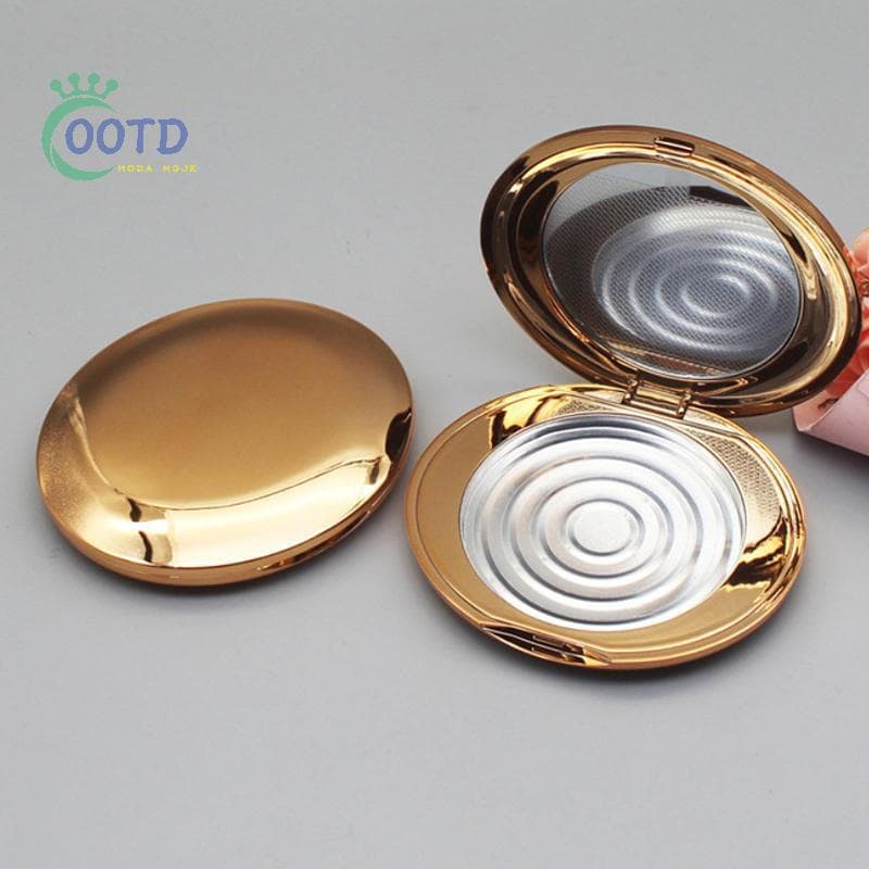 Estojo de sombra em pó vazio e elegante, recipiente recarregável, estojo portátil para amostras de viagem AIXR KQDR