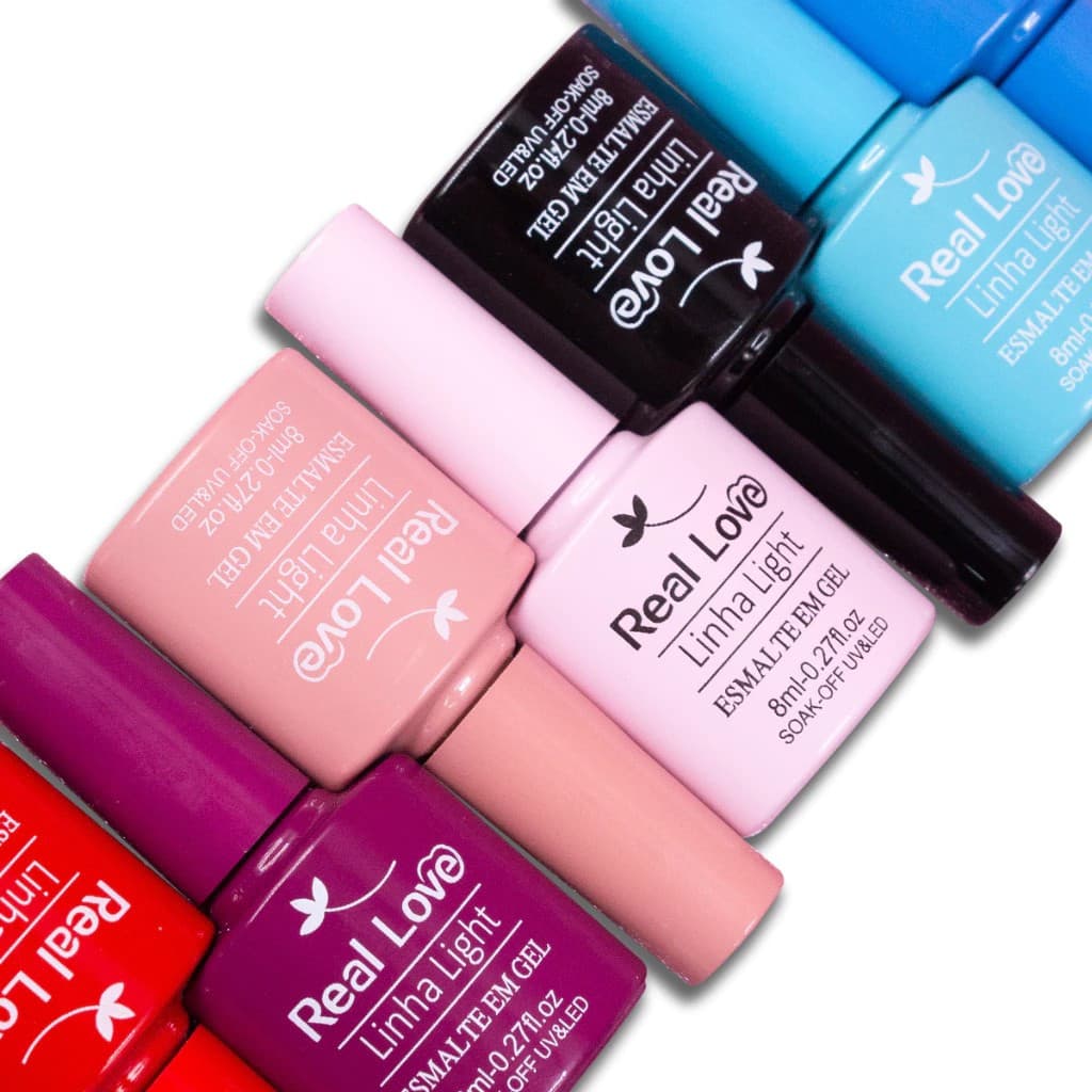 Esmalte Em Gel Uv/led Soak-Off Real Love Linha Light - 8ML