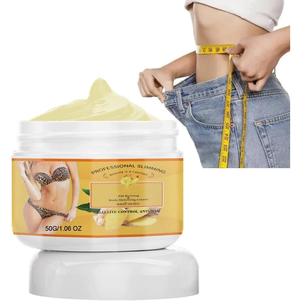 Creme de Gengibre para Queima de Gordura, Anticelulite, Creme de Massagem para Emagrecimento Corporal Completo para a Ba