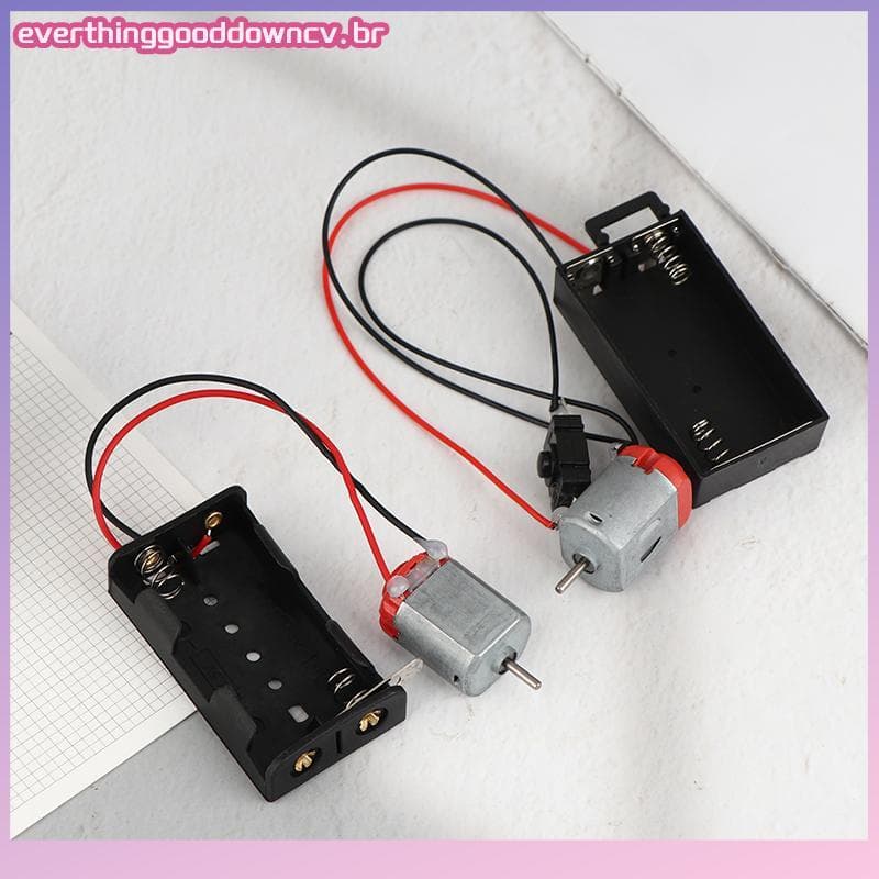 Kit De Motor EVERH 130 Com 2 Suportes E Interruptor De Bateria , Mini Modelo Eletrônico DIY De 16500 Rpm