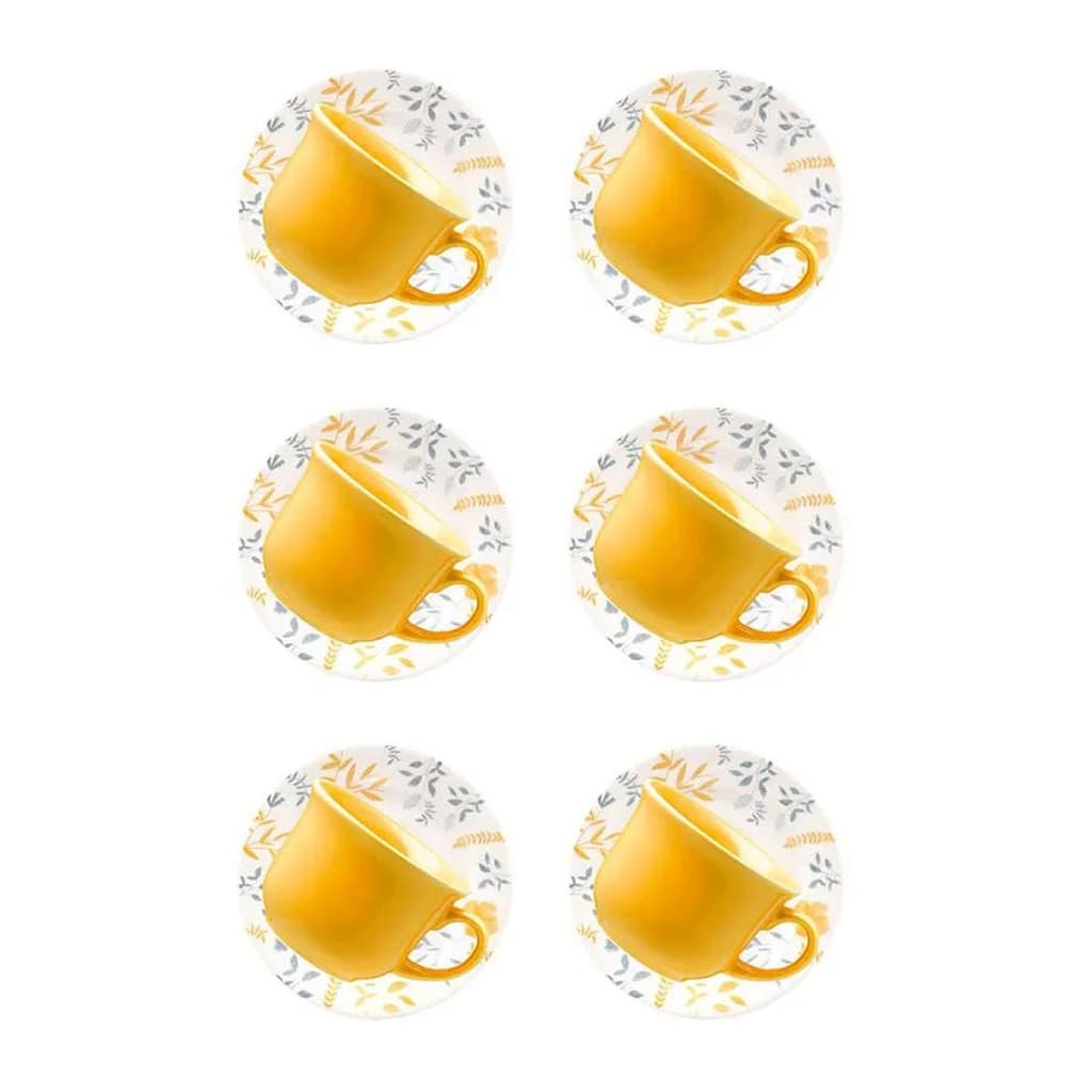Xícara de chá com Pires Estampa Donna Bem-Te-Vi 180ml 6 Unidades  - Biona 5409