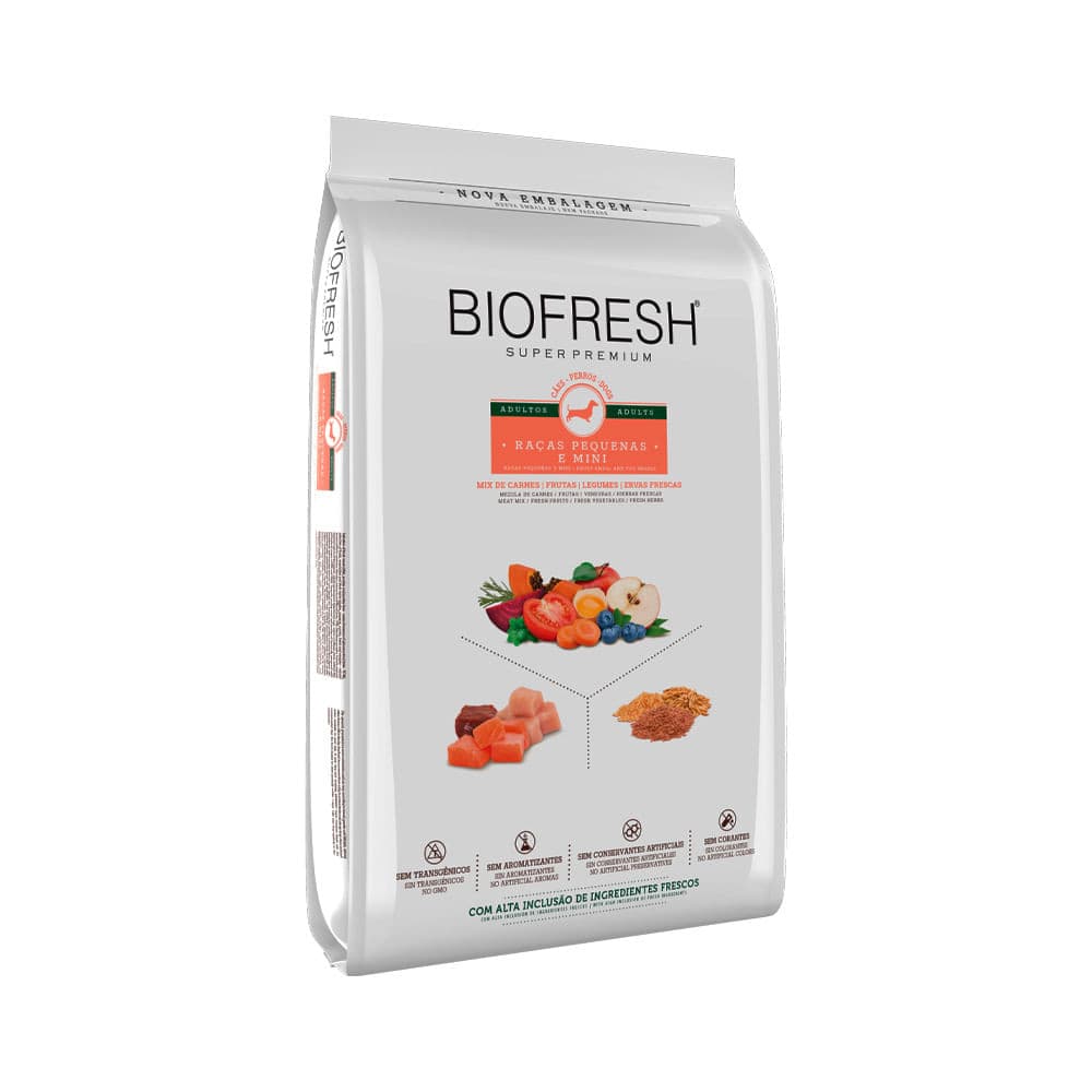 Ração para cães adultos porte pequeno e mini Biofresh Super Premium 10,1kg