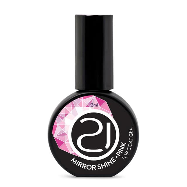 TOP COAT MIRROR SHINE ROSADOS 12ML NAILS 21 - CORES:PINK SUAVE