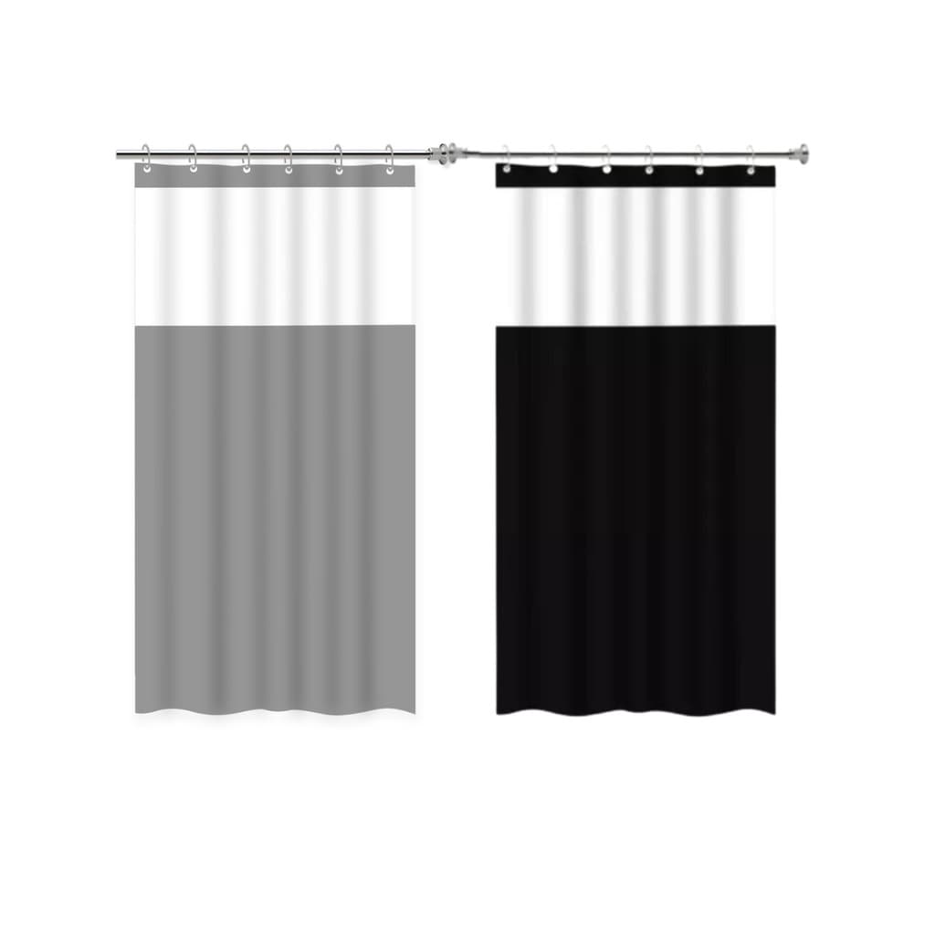 Cortina De Box Com Visor Transparente Para Banheiros, Lojas E Varandas