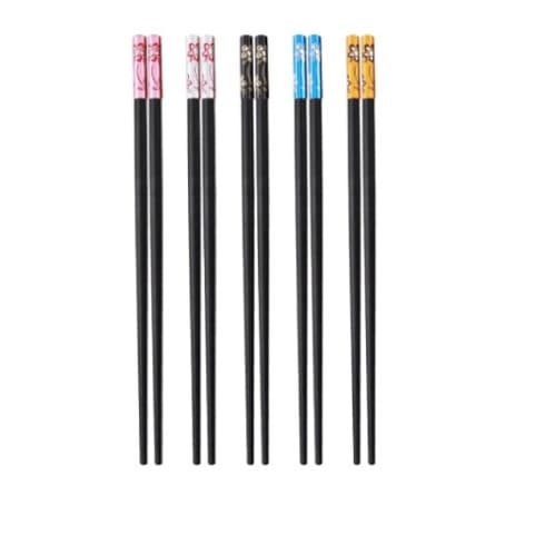 Kit Hashi de Bambu e Metal 10 Peças  AG2145