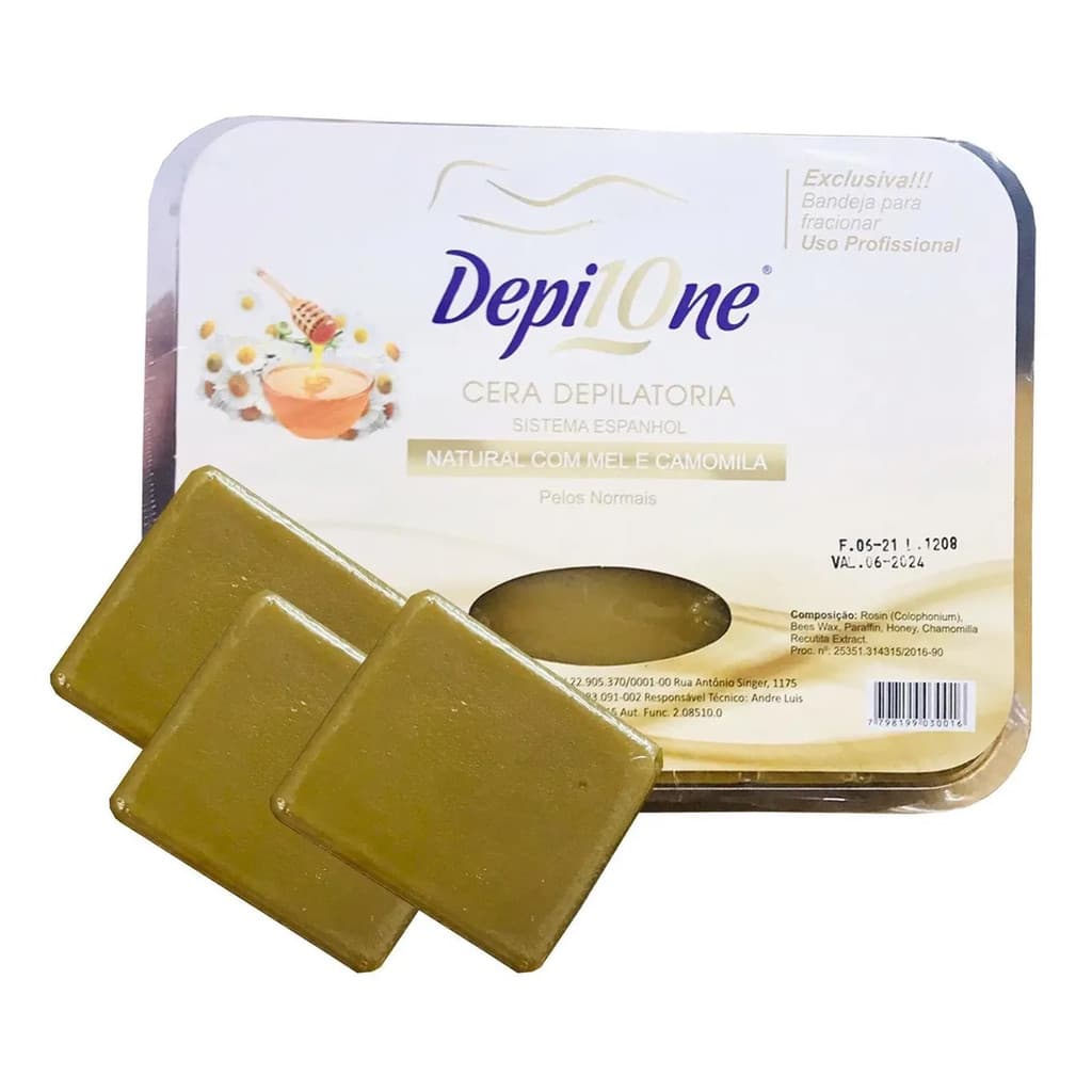 Cera Depilatória Mel 500g Depil One