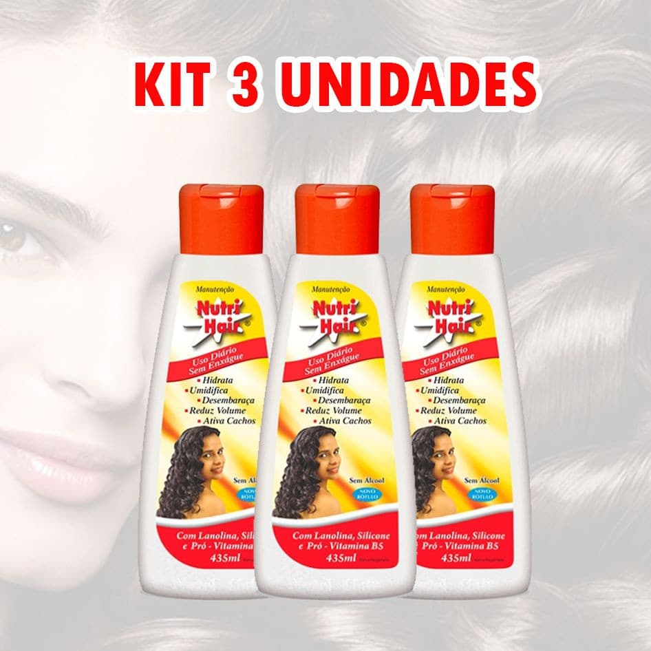 Nutri Hair Tradicional 435 ml - Manutenção Kit  3 unidades