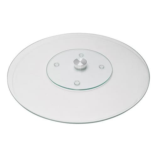 Prato Giratório Centro De Mesa Vidro Temperado 40cm