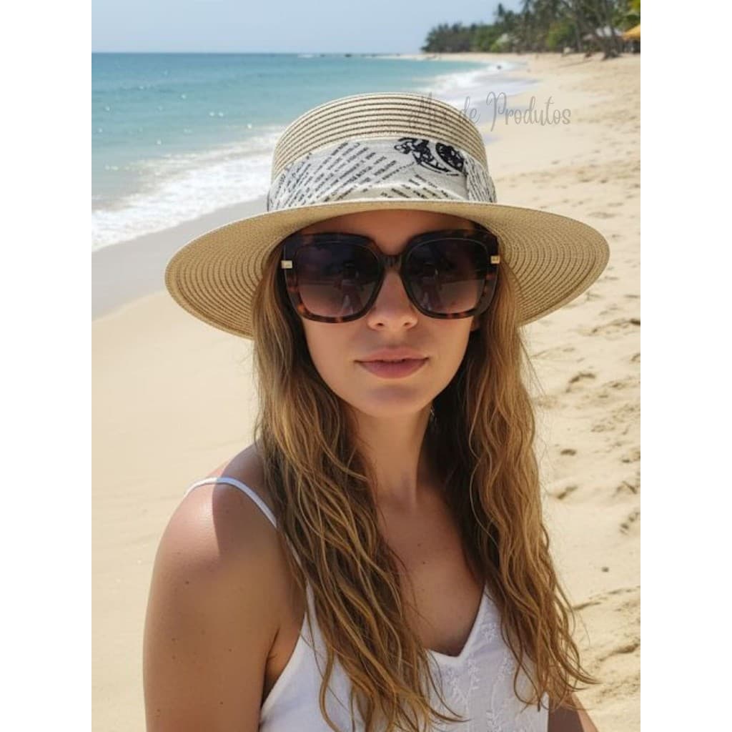Chapéu Paris Praia Feminino Fibra Sintética Verão