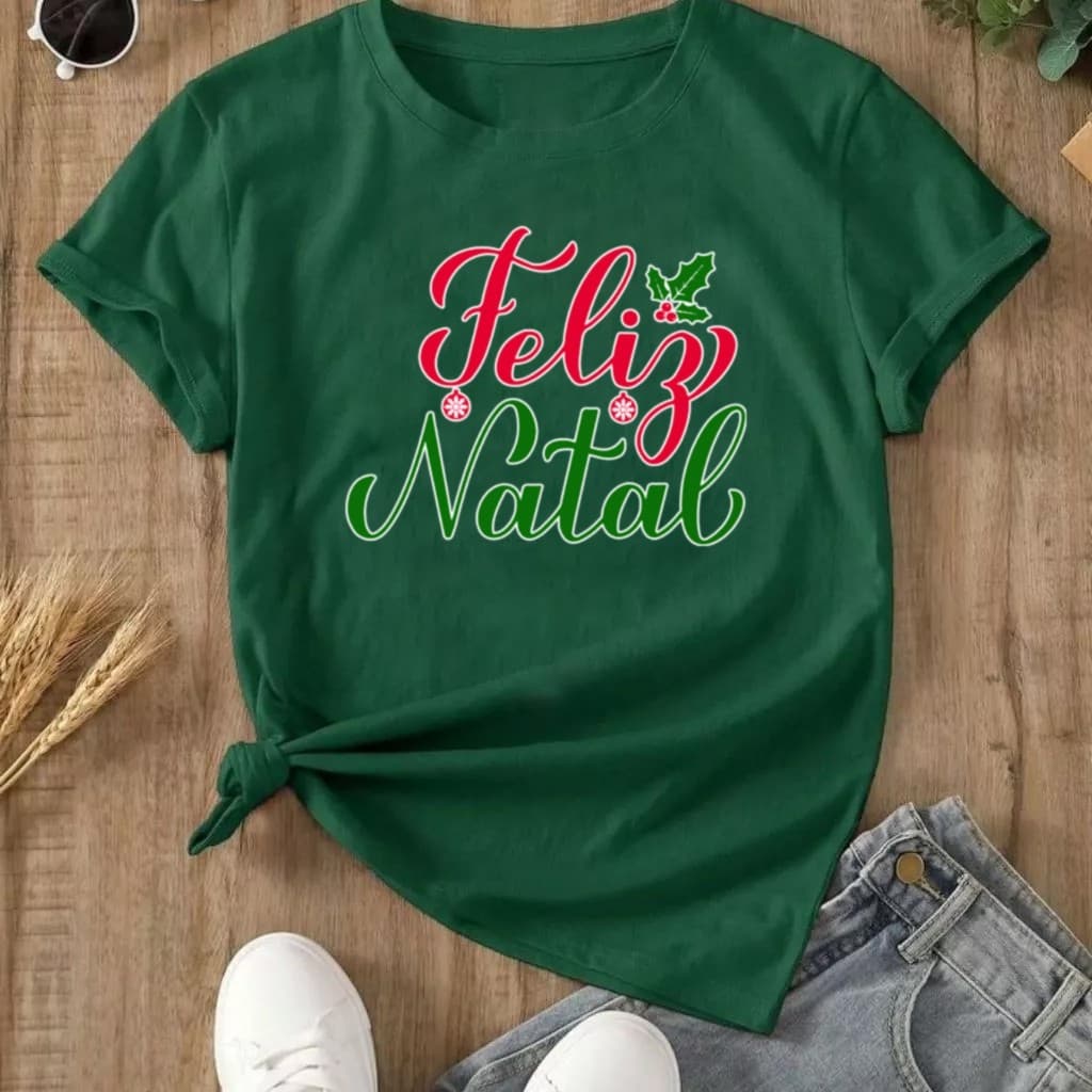 camiseta natal "Feliz natal"
