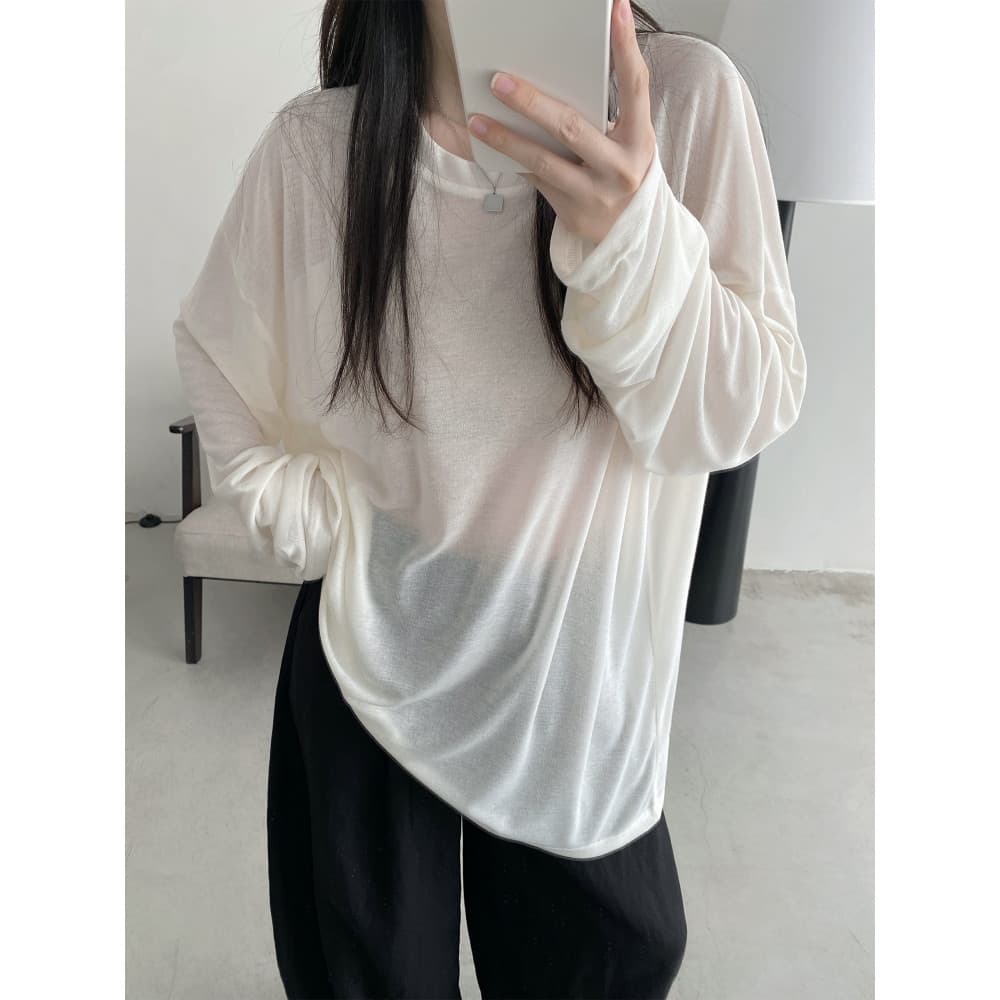 Sun Pomelo água máscara muscular camiseta Tencel macio em torno do pescoço solto mais magro olhar protetor solar de mang
