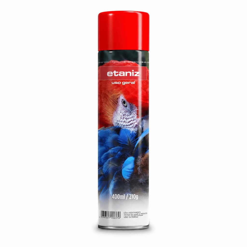 Tinta Spray Metalizado Vermelho 400ml Aerossol