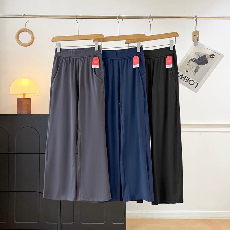 Grande pedido de fábrica!LU Style ~ Sports Commuter Casual Calças até o tornozelo cabem calças de ioga retas não apertad