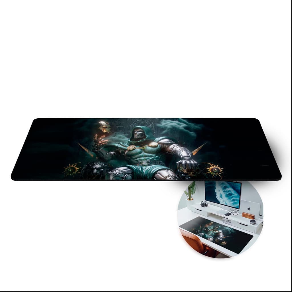 Mousepad 80x30 Profissional Extra Grande DOOMSDAY Doutor Destino Mouse Pad Grande RGB