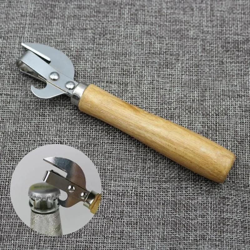 Punho de madeira abridor de lata criativo pode faca lata Multi-Purpose abridor de lata abridor de garrafa doméstico abri