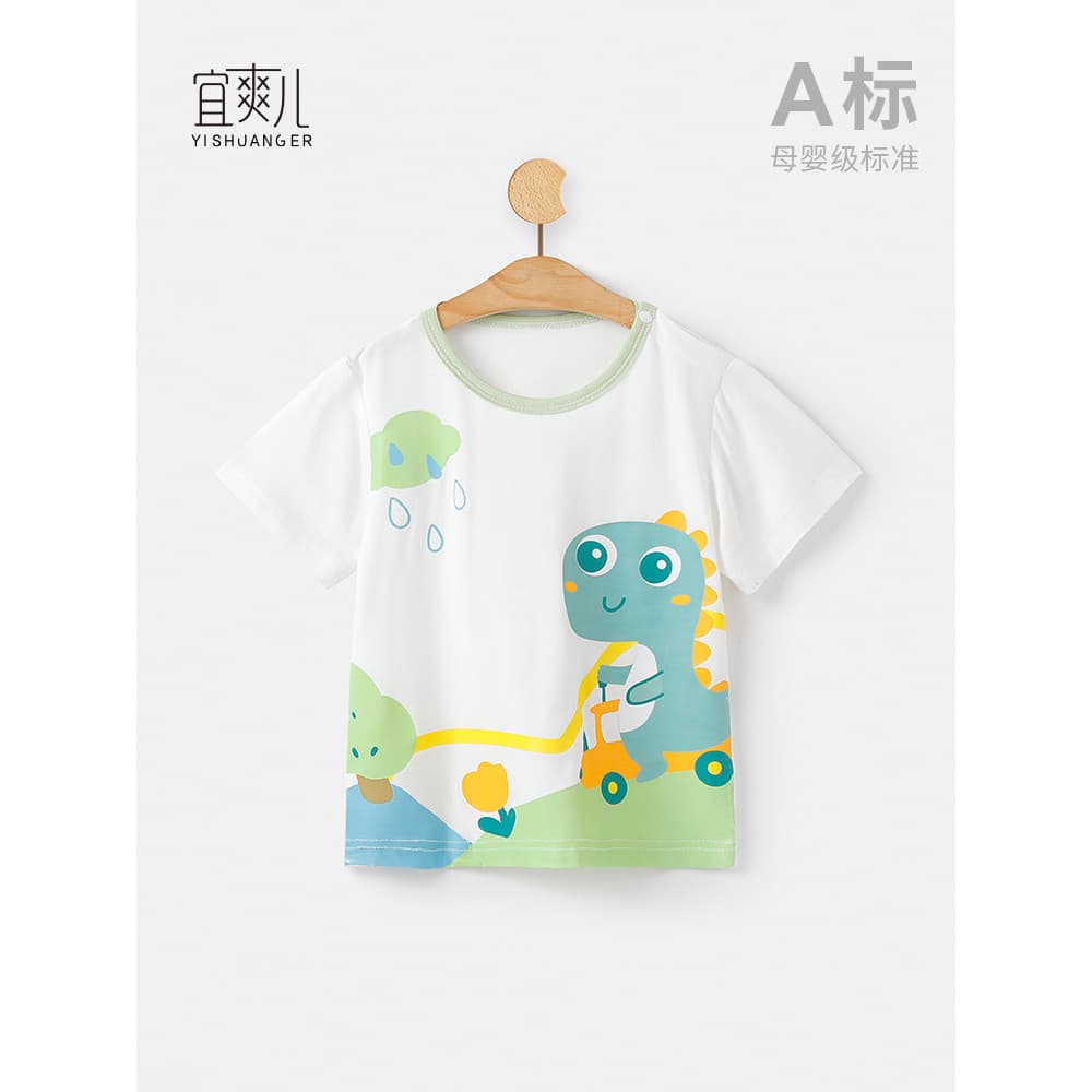 Bebê roupas de bebê meninos Casual manga curta camiseta crianças All-Match meia manga roupas de verão meninas bebê