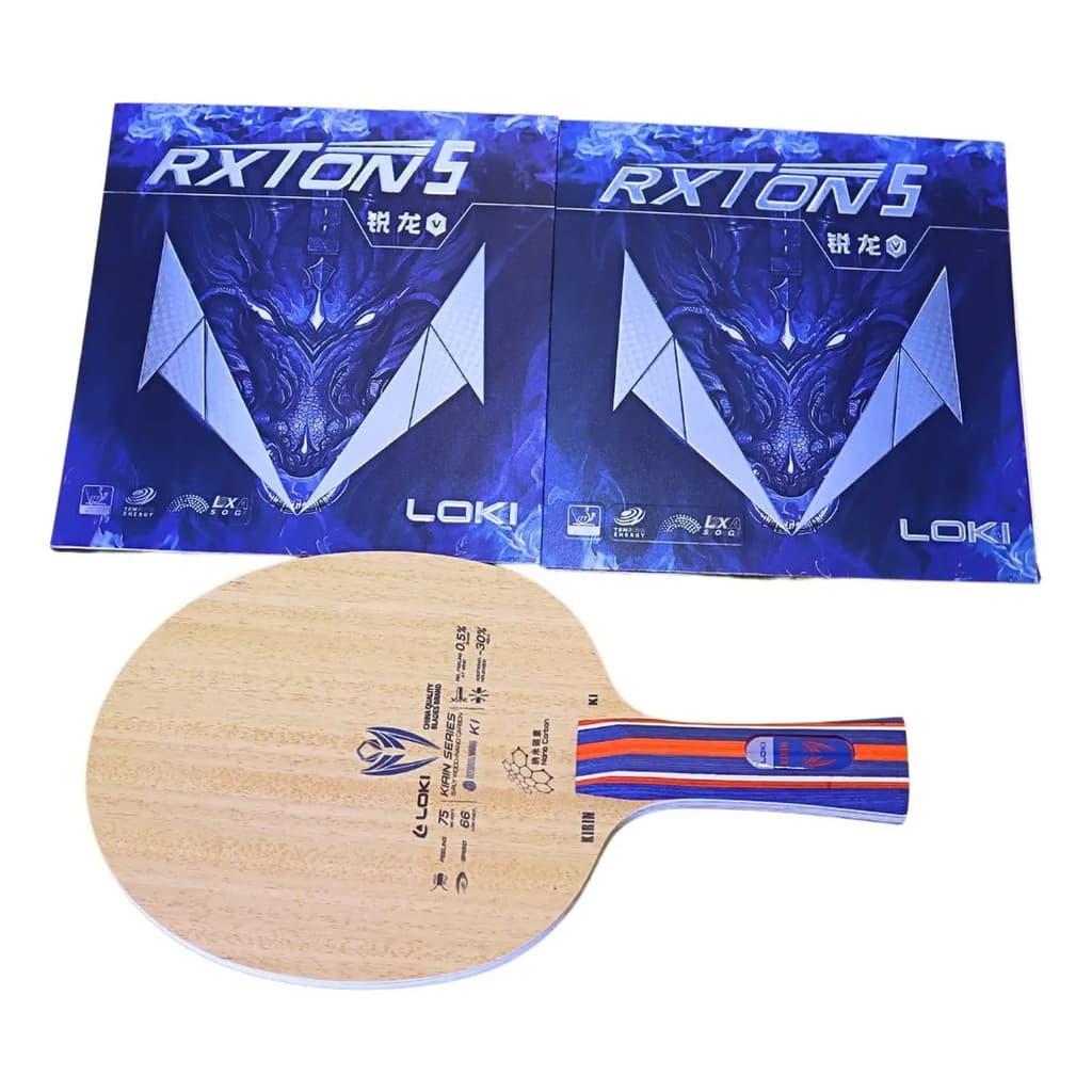 Loki K1 Classica Com Rxton5 Atacante Profissional Tenis Mesa Vermelha E Preta Fl (côncavo)