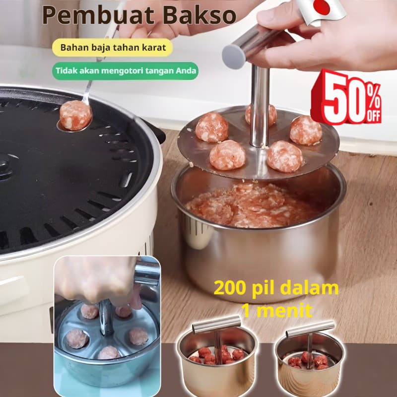 [Fácil e Prático] Stainless Steel Meatball Maker/Utensílio de Cozinha/Formador de Almôndegas