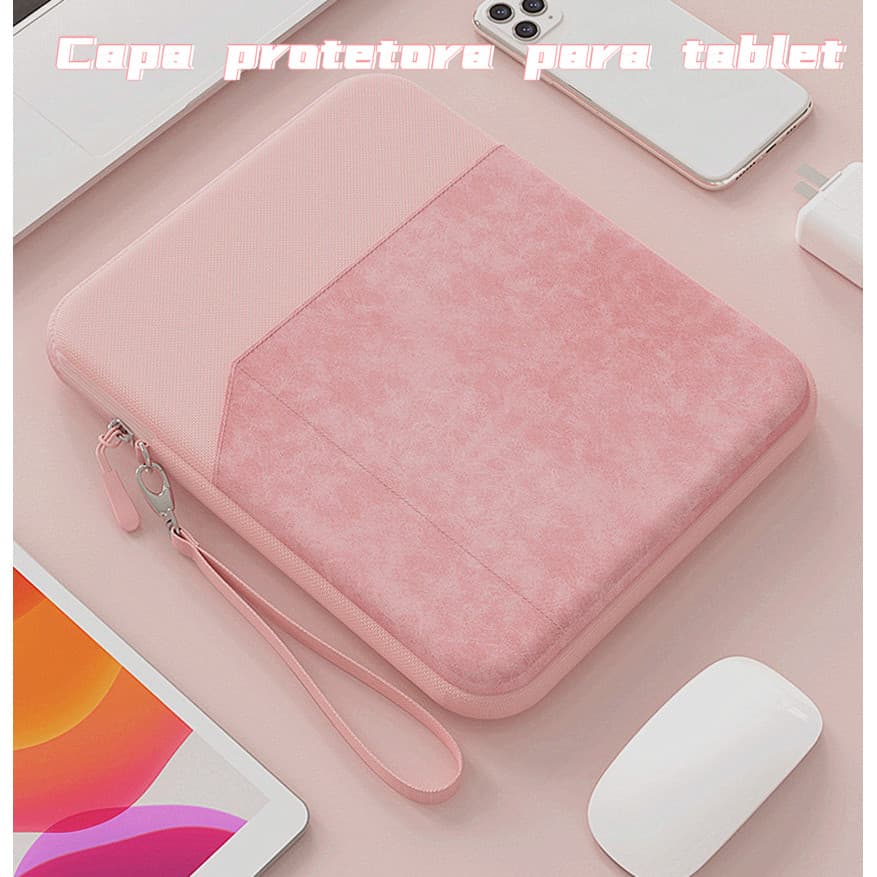 Bolsa forro à prova d'água à prova de choque, capa protetora para Tablet PC de 11 e 13 polegadas, compatível com iPad.