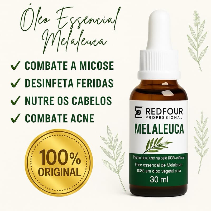 Óleo Essencial de Melaleuca 30ml Original