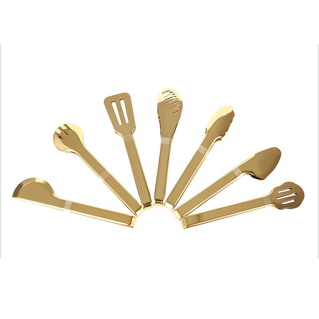bluehome Pinças De Servir De Aço Inoxidável , Comida Antiderrapantes , Clipes De Salada De Pão Resistentes Para Buffet A