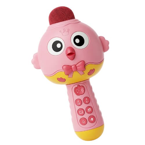 Microfone Infantil Karaokê Bluetooth História Música RS
