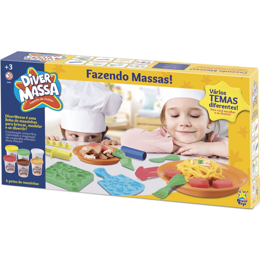 Playset Massinha de Modelar - Fazendo Massas - Divertoys -