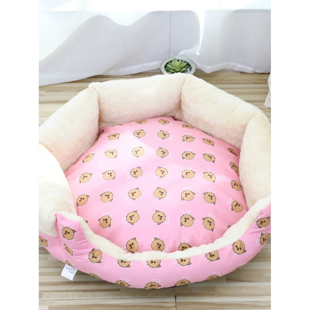 Cama de gato manter quente pisando na cama de leite canil de pelúcia pequeno tamanho médio almofada de cama para animais
